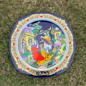 COPY - Bjorn Wiinblad Christmas Carols On Porcelain 1989 Plate